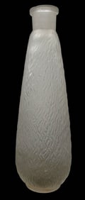 Antique Mouth Blown Frosted & Textured Art Glass Vase