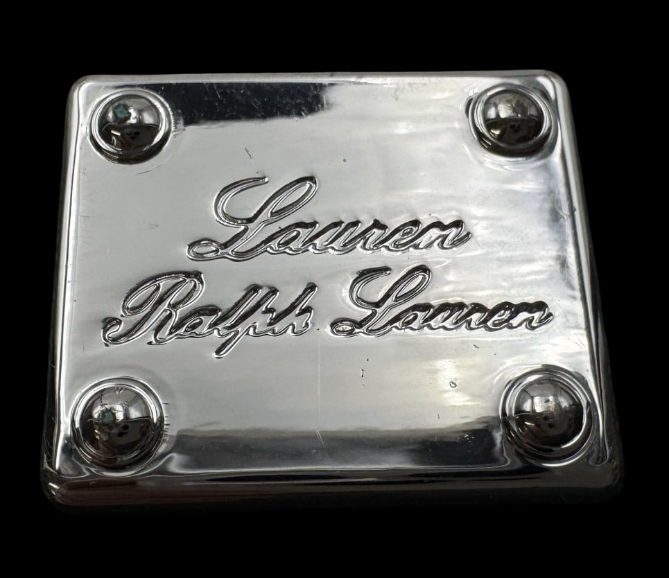 Vintage RALPH LAUREN Black Leather Cosmetics Pouch / Pencil Bag (1 of 6)