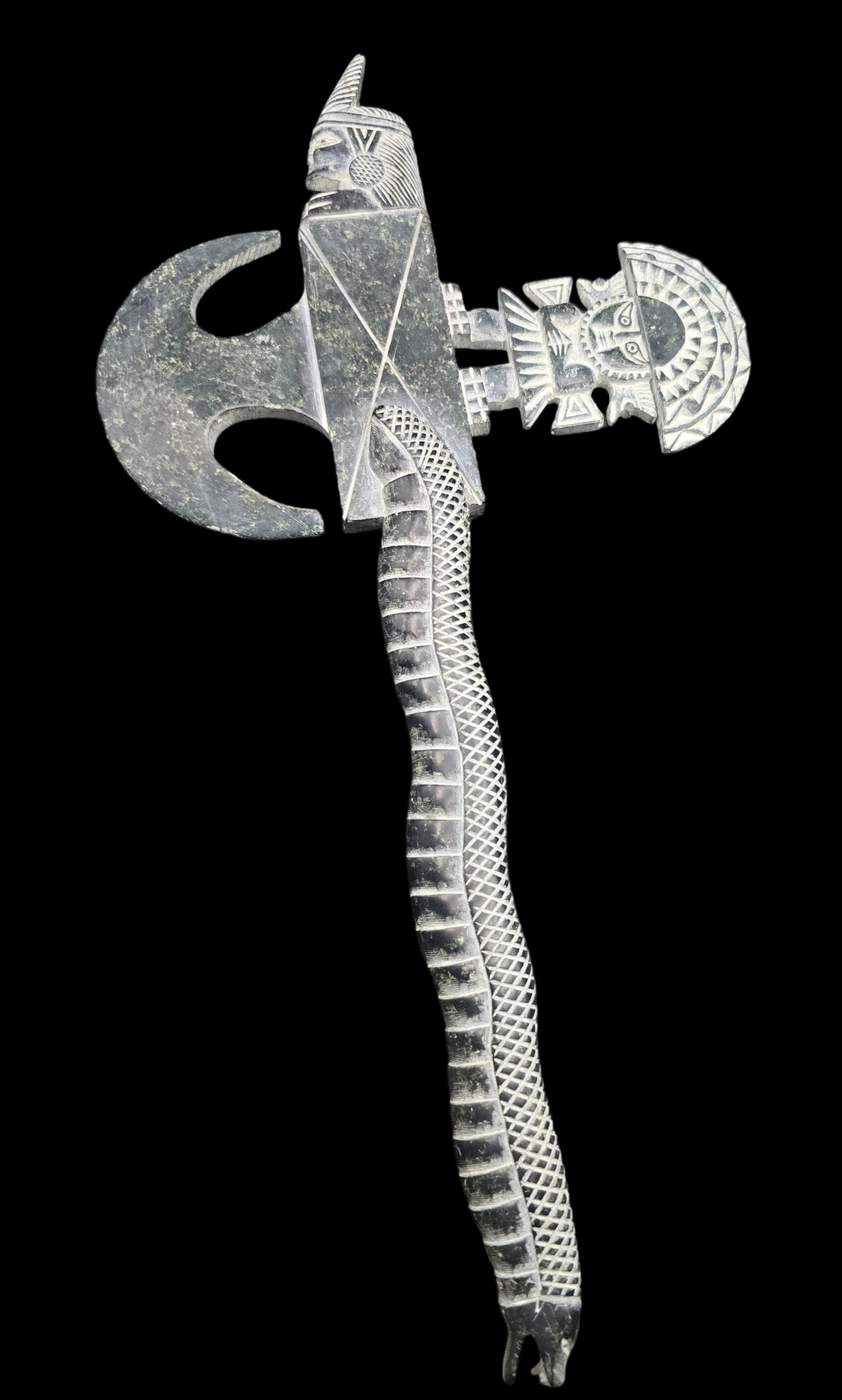 Vintage Maya Style Handmade Soapstone Axe (1 of 8)