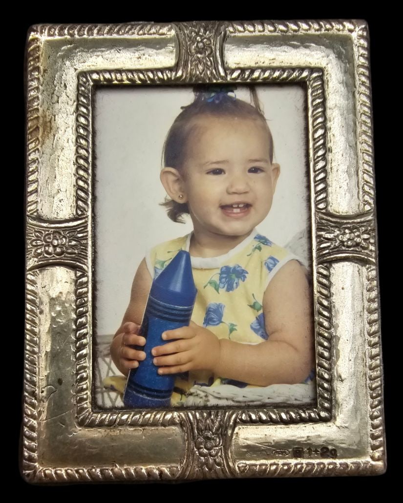 Vintage Italian Sterling Silver Miniature Picture Frame (1 of 6)