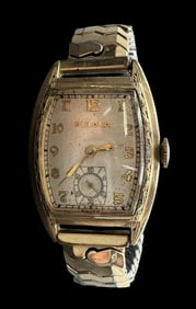 Vintage 1945 Bulova "Arnold" 15 Jewels Men's Watch /w Flexband