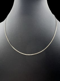 Vintage Sterling Silver Chain Necklace