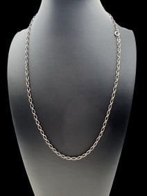 Vintage European 835 Silver Chain Necklace