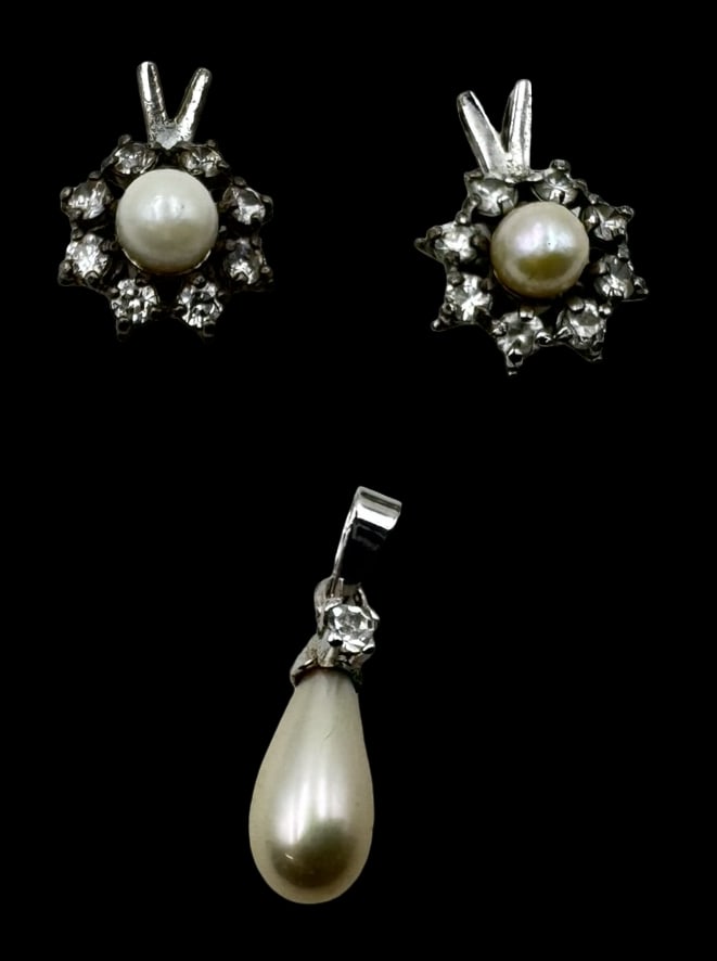 Set of 3 Vintage European 835 / European 800 Pendant Charms (1 of 5)