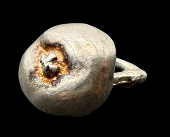 Vintage Sterling Silver Apple Pendant Charm
