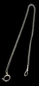 Vintage European 800 Silver Pocket Watch Chain