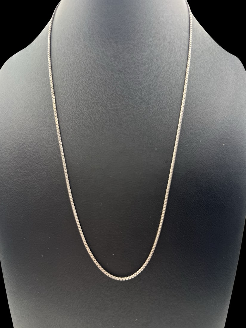 Vintage European 800 Silver Chain Necklace (1 of 3)