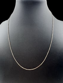 Vintage Italian FAS Sterling Silver Chain Necklace