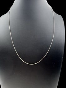 Vintage Sterling Silver Chain Necklace