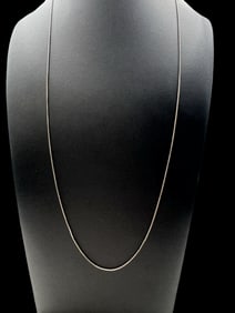 Vintage Sterling Silver Chain Necklace