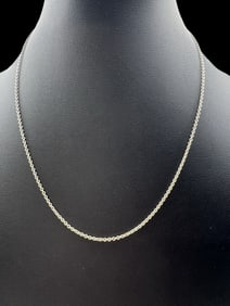 Vintage Sterling Silver Chain Necklace