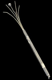 Vintage European Retractable Sterling Silver Swizzle Stick / Cocktail Stirrer