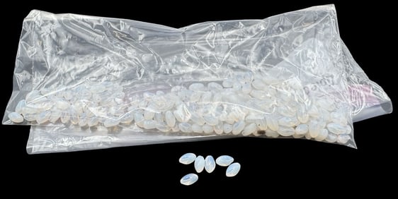 Jewelry Making Lot: Moonstone Beads