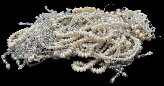 Jewelry Making Lot: Different Size Pearls Beads