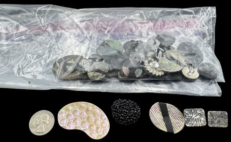 Jewelry Making Lot: Different Size Black Beads