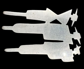 Vintage Mid-Century Mexican "Three Amigos" Sterling Silver Brooch