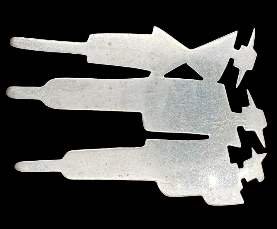 Vintage Mid-Century Mexican "Three Amigos" Sterling Silver Brooch (1 of 2)