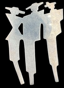 Vintage TAXCO Mexico "Three Amigos" Sterling Silver Pin Brooch