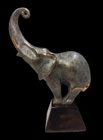 Vintage ALEXSANDER DANEL (1940-2001) Signed/Numbered Icarus "Playful Elephant" Sculpture