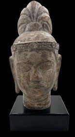 Vintage 1979 AUSTIN Productions Ceramic Happy Buddha Bust on Base