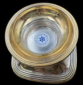 Vintage Gilt Sterling Silver Candle Holder