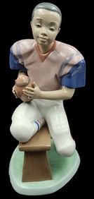 Vintage Retired LLADRO "Football Player" Porcelain Figurine #6135
