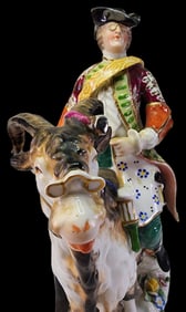 Rare Antique SITZENDORF Germany Porcelain Figurine of Count Bruhl's Tailor