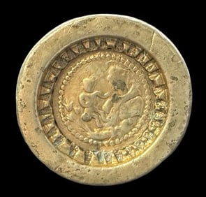 Very Rare Antique 17th Century European Silver Saint Anthony Episcopal Signet Ring