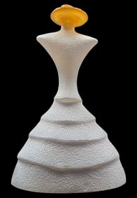 Vintage KJELL ENGMAN for KOSTA BODA Catwalk Series Art Glass Sculpture