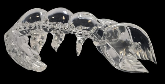 Vintage Moutblown Murano Art Glass Lobster Sculpture - Signed