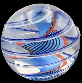 Vintage Murano Italy Mouthblown Art Glass Marble