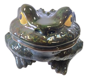 Rare Vintage 1990s Arnel's Ceramic Garden Toad / Frog Figurine