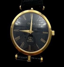 Vintage Goldtone Metal GUCCI Women's Stack Watch