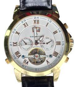 Vintage Swiss KARL BREITNER 1018P Automatic Wristwatch