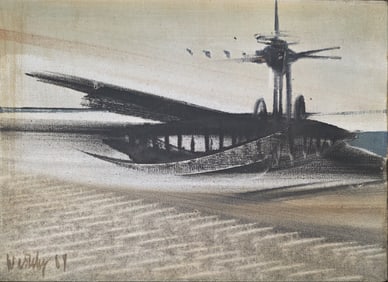 Philipp Weichberger (1936–1985) Original Abstract Oil on Canvas Painting