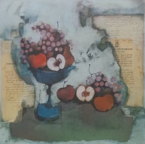 ROSINA WACHTMEISTER "Still Life" Signed Color Lithograph & Foil