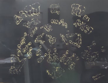 CHRISTINE RENARD STENSTROM "Composition of a Symphony" Mixed Media on Paper Painting