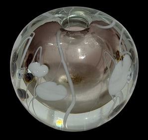 Vintage MARY ANGUS Mouthblown Art Glass Vase