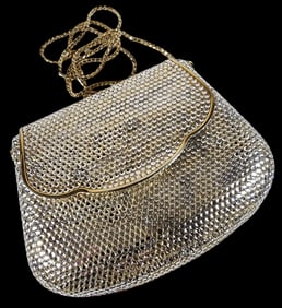 Vintage JUDITH LEIBER Rhinestone Encrusted Evening Bag /w Shoulder Strap