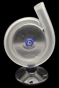 Vintage 1993 'L'eau de Saint Louis' Crystal Art Glass Perfume Bottle