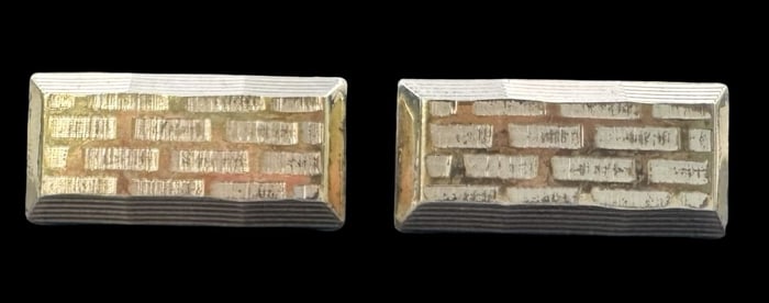 Vintage Mid-Century European 835 Silver Cufflinks