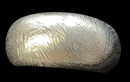 Vintage AOM Studios Germany Brushed Sterling Silver Ring