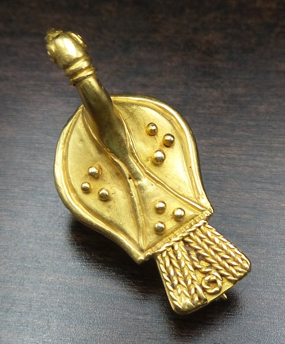 Ancient Roman 22K Yellow Gold Zoomorphic Bird Fibula (1 of 8)