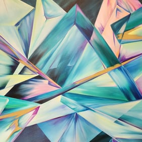 Vintage 1992 ROCHELLE WEISSMANN STEFANOVIC "April" Oil on Canvas Painting