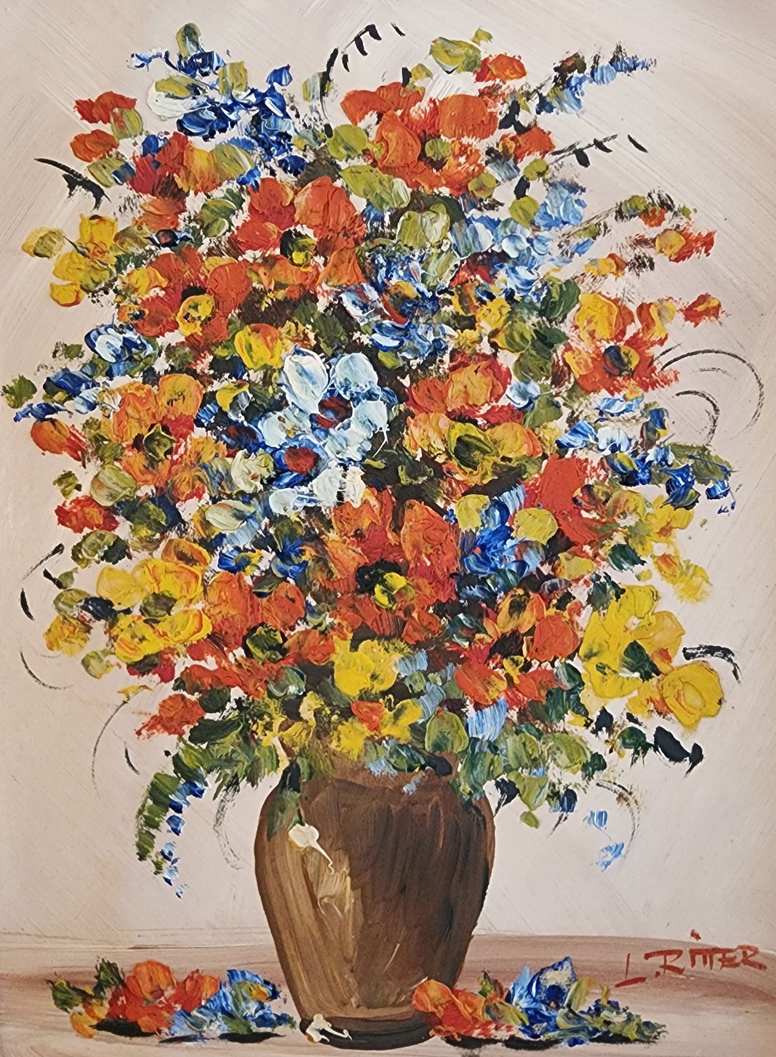 Early 20th Century Still Life Oil Painting Signed L. Ritter (1 of 8)