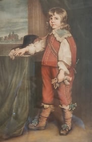 Antique Print by Samuel Arlent Edwards (English, 1862-1938) after Van Dyck "Portrait of Filippo