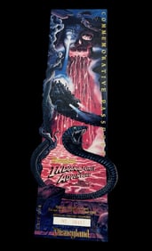 Rare Vintage DISNEYLAND Indiana Jones Encased Opening Day Commemorative Passport