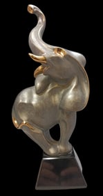 Vintage ALEXSANDER DANEL (1940-2001) Signed/Numbered Icarus "Playful Elephant" Sculpture
