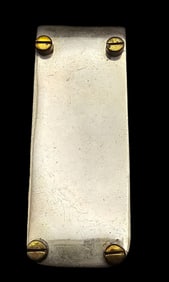 Very Unusual Vintage Mid-Century Steampunk TAXCO Mexico Sterling Silver Designer Money Clip