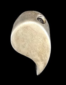 Unusual Vintage Mid-Century Sterling Silver Slider Pendant